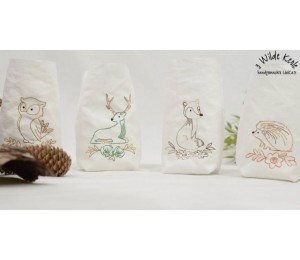 Stickserie ITH - Lichtbeutel Waldtiere LineArt